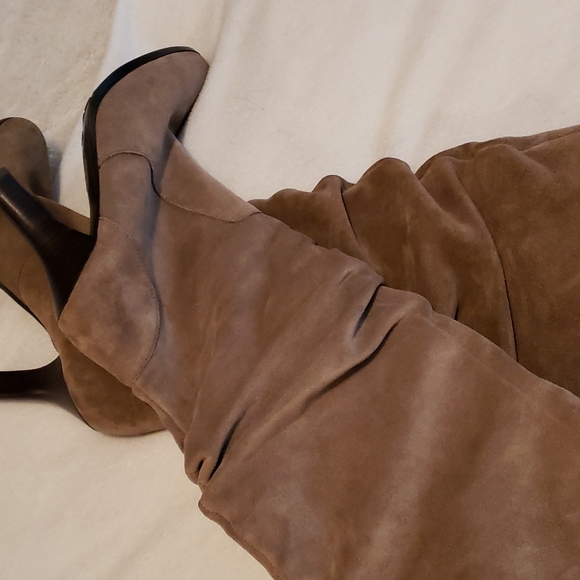 Sofft Slouchy Tall Suede Heeled Boot - Picture 11 of 14